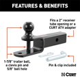thumbnail image 2 of Curt Hitch 45005 Trailer Hitch Ball Mount, 2 of 2