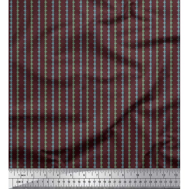 Soimoi Cotton Duck Fabric Triangle Shirting Printed Craft Fabric by The Yard 56 Inch Wide