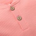 thumbnail image 4 of Winter Newborn Baby Boy Girl Clothes Set Ribbed Outfits Unisex Infant Solid Cotton Button Long Sleeve Tops Pants 2PCS, 4 of 6