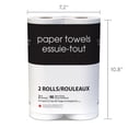 thumbnail image 4 of Black & White 2 Double Roll 90 Sheets 2-Ply Paper Towel, 4 of 5