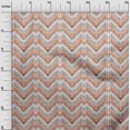 thumbnail image 3 of oneOone Cotton Jersey Orange Fabric Chevron Craft Projects Decor Fabric Printed By The Yard 58 Inch Wide, 3 of 4