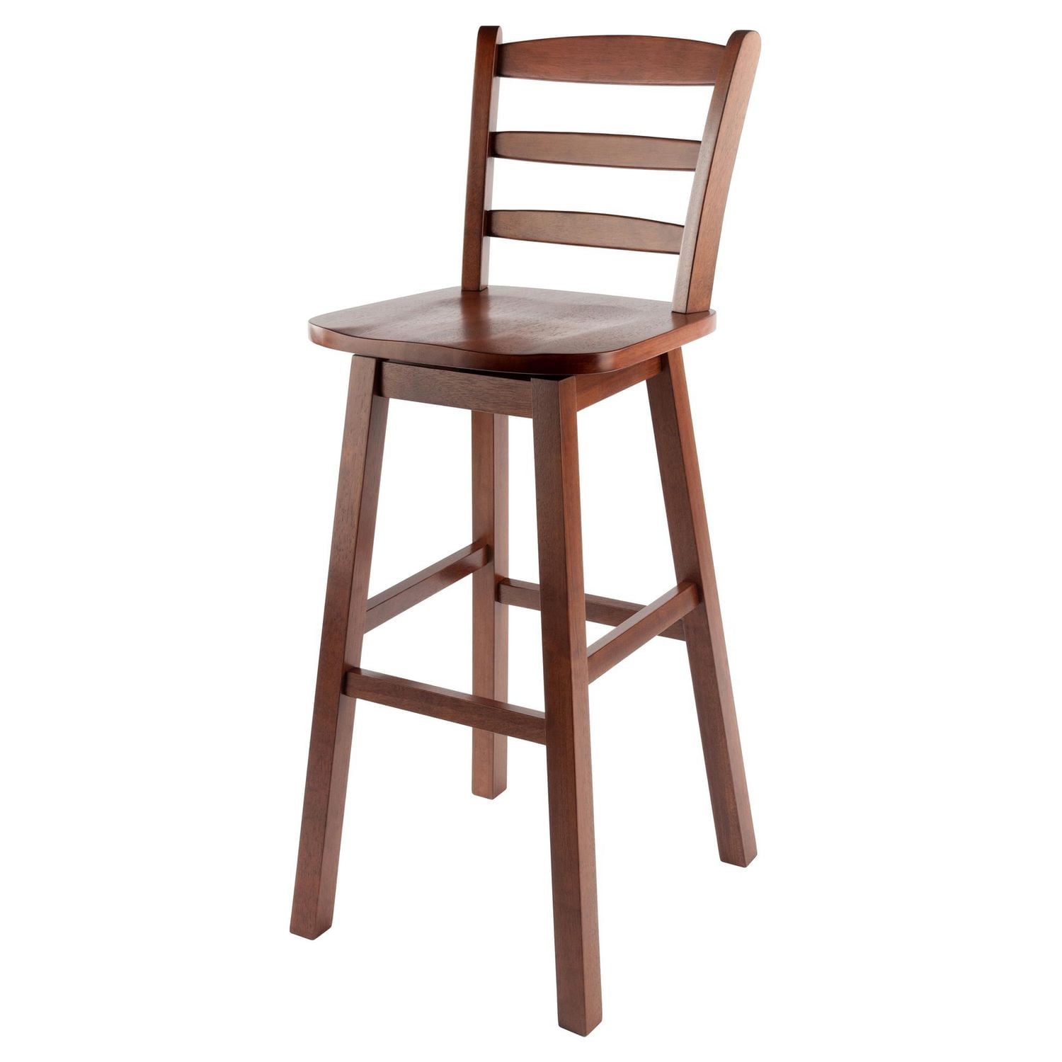 Scalera Ladder-back Bar Stool Walnut