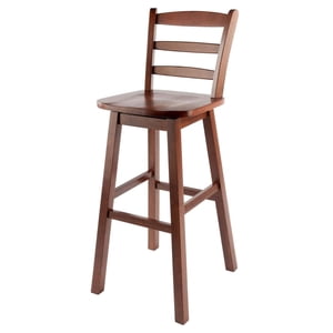 Scalera Ladder-back Bar Stool Walnut