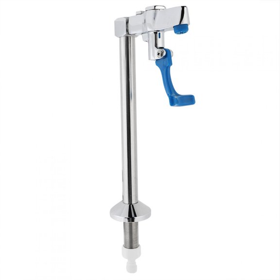 Fyydes Deck Mount Push Back Glass Filler Pedestal,Water Station Pedestal Glass Filler,Push Cup Faucet Delay Faucet Net Tap Water Station Pedestal Glass Filler