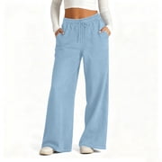 Cameland Women's Solid Color Elastic Denim Double Pocket Leggings Fitness And Casual Leggings Cropped Pants