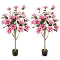 thumbnail image 1 of Costway 2 PCS 51" Artificial Magnolia Tree with Elegant PEVA Leaves Multi-branch Trunks, 1 of 10