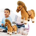 thumbnail image 1 of Hearth & Gear Cheval Réaliste Réaliste en Peluche avec Doux pour Enfants et Adultes de Collection, 1 of 6