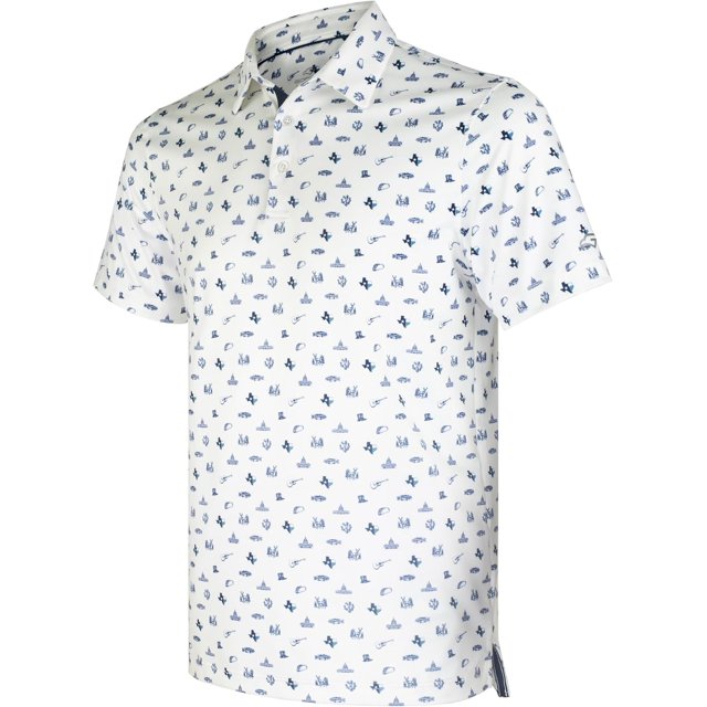 Polos de Golf pour Hommes à Manches Courtes, Évacuation de l'Humidité, Coupe Sèche, Motifs Imprimés, Polo de Performance à Col, Polos de Golf pour Hommes