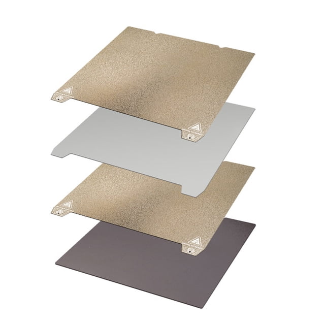 Plateau de Construction PEI Impression 3D Lit Double Face Surface Texturée PEI Ressort Magnétique Acier Flexible Platform Compatible avec Ender-3 S1/ Ender-3 S1 Pro/End-5 S1/K1 Imprimantes 3D - 235*235 mm avec Feuille Magnétique