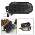 thumbnail image 3 of Esquirla Leather Keychain Unisex Holder Case Cowhide Car Key Chain Organizer Black, 3 of 8