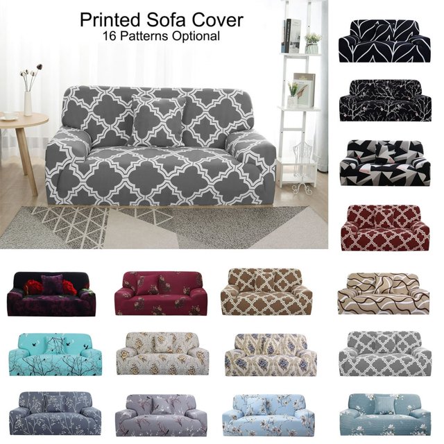 CHOK Stretch Spandex Sofa Slipcover for Loveseat Red Flower Medium