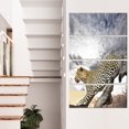 thumbnail image 1 of Leopard on Tree under Cloudy Sky - African Wall Art Print, 1 of 3