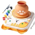 thumbnail image 1 of Leutsin Learning & Education Toys,Handheld Games for Kids Electronics,Electrical Claies Pottery Machine for Kids DIY Ceramic Wheel Throwing Machine No Bake Intelligent Happy Modeling Claies Crafts, 1 of 9