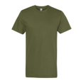 thumbnail image 1 of American Apparel T-Shirt en Jersey Fin, 2TG, Olive, 1 of 3