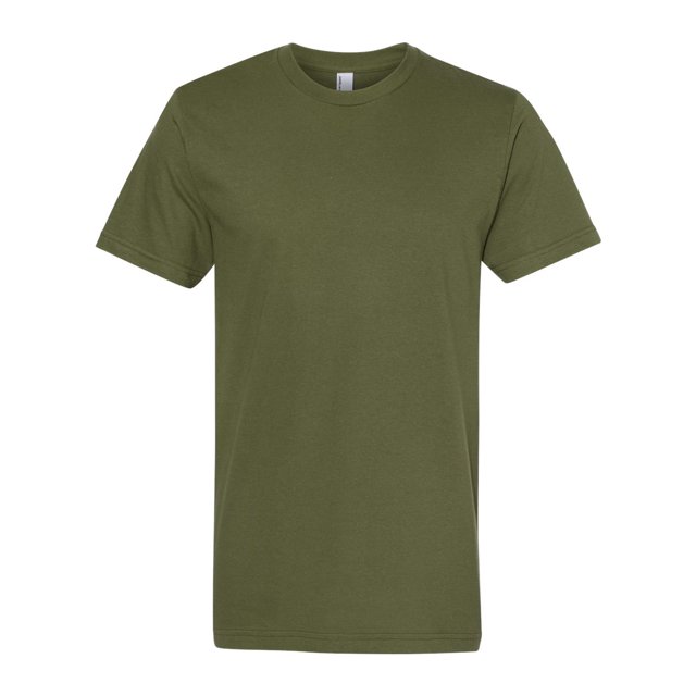 American Apparel T-Shirt en Jersey Fin, 2TG, Olive