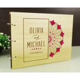 thumbnail image 3 of Handmade Wooden Photo Album Guestbook Personalised Wedding Wood Engraved Scrapbook, 3 of 6