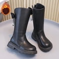 thumbnail image 1 of Elvqul Girls Boots,Shoes for Girls,Winter Zipper Riding Boot Faux Leather Size 9.5 Girls, 1 of 9