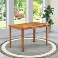 thumbnail image 5 of Pemberly Row Traditional Rectangular Wood Dining Table in Natural, 5 of 5