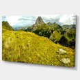 thumbnail image 2 of Bright Green Mountain Panorama - Landscape Canvas Art Print, 2 of 4