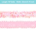 thumbnail image 2 of Unique Bargains Ruban à Paillettes Plat Extensible de 10 Yards 0.8 Pouces avec Bordure Élastique, Rose, 2 of 4