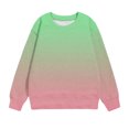 thumbnail image 3 of Yuyuzo Chandails en Molleton pour Filles Col Rond Manches Longues Décontracté Confortable Bloc de Couleur Pull d'Automne, 3 of 4