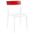 thumbnail image 1 of Pemberly Row Chaise de Salle à Manger pour Patio Intérieur/extérieur en Blanc Transparent Rouge, 1 of 8