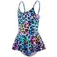 thumbnail image 3 of Girl Swimsuit One Piece Swimwear Quick Dry Ruffle Kids Bathing Suits Girls 5-6 Years, 3 of 4