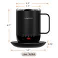 thumbnail image 2 of VSITOO S3 Pro+ Temperature Control Self Heating Smart Mug 16 oz, Improved Design,Smart LED Light/APP Control/Auto Sleep/5 Level Temperature Setting&iuml;&frac14;B, 2 of 3