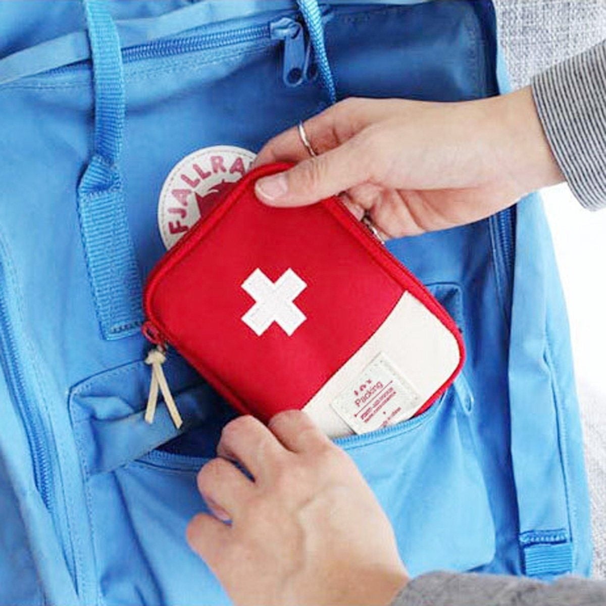 First Aid Kit Bag All Purpose Emergency Survival Home Outdoor Medical Bag