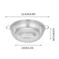 thumbnail image 2 of Rbaofujie Kitchen Tools and Gadgets Stainless Steel Draining Basket Washing Vegetable Basket Dense Hole Basket Washing Rice Sieve Kitchen Tools and Gadgets, 2 of 2