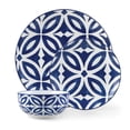 thumbnail image 1 of Mainstays ensemble de vaisselle à motif bleu émaillé, 12 pièces, 1 of 8
