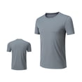 thumbnail image 1 of cfhntfmh T-Shirts Athlétiques pour Hommes Extensibles à Col Rond T-Shirt de Course et d'Entraînement Confortable Léger à Manches Courtes Hauts de Gym, 1 of 7