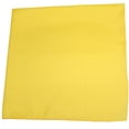 thumbnail image 1 of Ensemble de 150 Bandanas Unis 100 % Coton - Lot de Gros (Jaune), 1 of 2