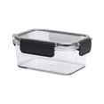thumbnail image 1 of yulier Plastic Food Storage Container with Snap Lids, Clear Rectangle Meal Prep Container, Freezer Airtight Leakproof Food Fresh-Keeping Box for Fruits Vegetables Butter Cheese, 1 of 6