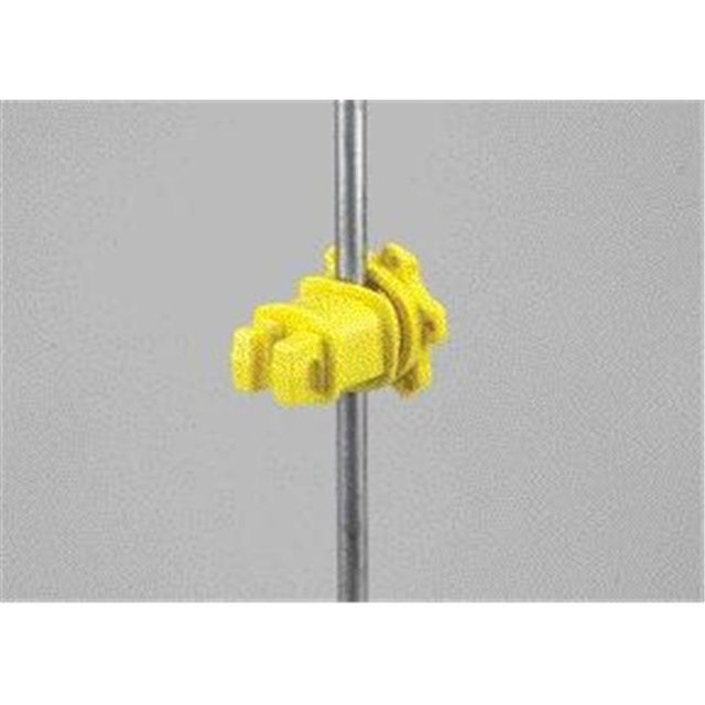 Dare Products Inc Western Round Post Insulator- Yellow 25 Pack - WESTERN-RP-25