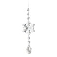 thumbnail image 1 of Crystal Light Catcher Prism Snowflake Wind Chime Hanging Christmas Sundrop (C), 1 of 10