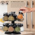 thumbnail image 2 of Kamenstein 5123721 Ellington 16-Jar Revolving Countertop Spice Rack Organizer with Free Spice Refills for 5 Years, 2 of 5