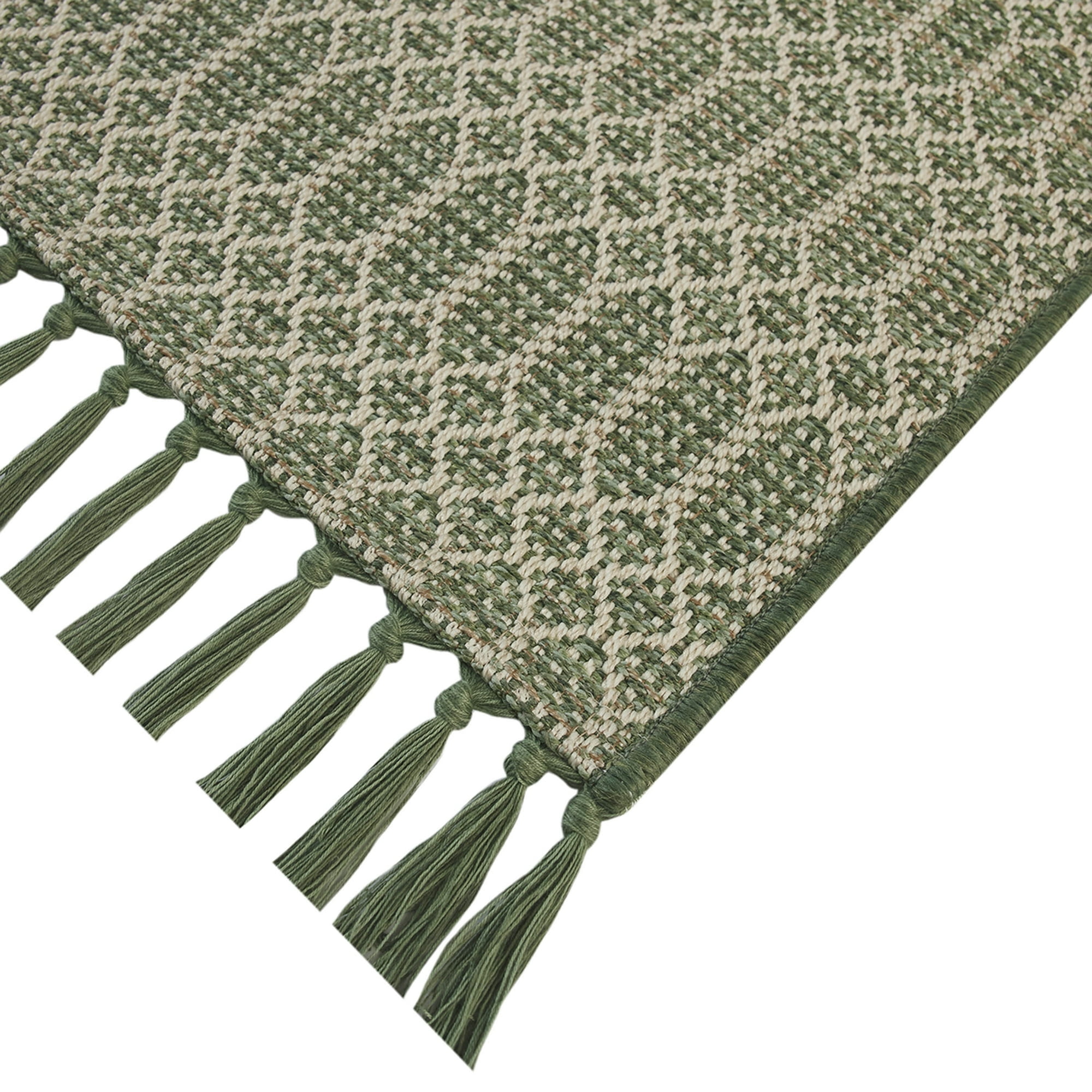 Tapis extérieur à glands verts 213 cm x 305 cm Better Homes & Gardens