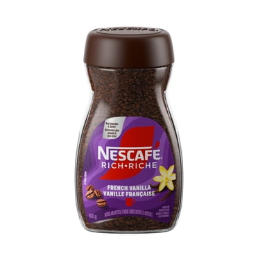 NESCAFE Mélange à café instantané riche aromatisé à la vanille française