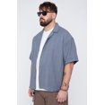 thumbnail image 3 of THICKEMS Men’s Textured Boxy Fit Resort Collar Shirt, 3 of 4