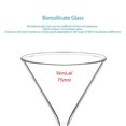 thumbnail image 3 of StonyLab Heavy Wall Borosilicate Glass Funnel 75mm, Lab Grade Chemistry Glassware, 1 Pack Set, 3 of 7
