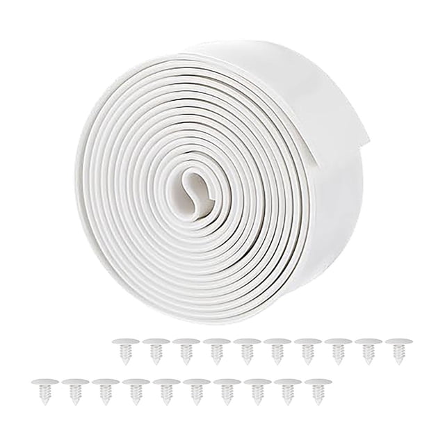 koolsoo Sangle de Chaise en Vinyle Sangles de Remplacement pour Meubles PVC Facile à Installer Bricolage Sangles de Réparation de Chaise de Pelouse pour Pelouse Extérieure Blanc
