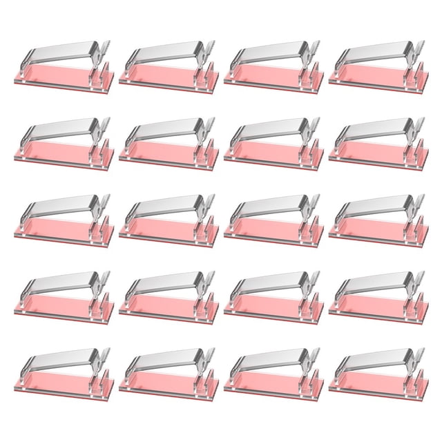 Cable Clips 20-Piece Self-Adhesive Cable Holders Cable Clamps for Home Office