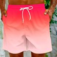 thumbnail image 4 of FAIWAD Mens Gradient Shorts Quick Dry Elastic Waist Beach Shorts Workout Sports Lightweight Sweatpant, 4 of 9