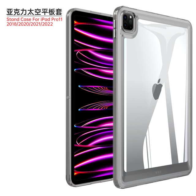 Étui Transparent Peint Résistant aux Chutes pour APPLE IPAD PRO11 AIR3 4 5 Mini 4 5 6 Étui pour Tablette pour IPAD 10.2 IPAD 5 IPAD 6 Étui Gris IPAD 6 2018