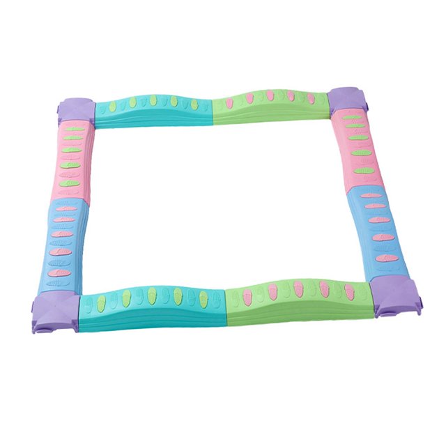 HILABEE Body Coordination Stepping Stones for Kids Kids Development Toy Rainbow Obstacle 8 Straight 4 Pier