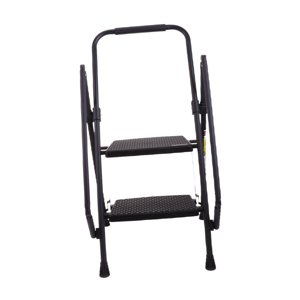 S SERENABLE 2 Step Ladder Anti Slip Pedal Practical Heavy Duty for Kitchen Garden Office