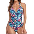 thumbnail image 2 of Dvkptbk Maillots de Bain Femmes Couvre-Maillots pour Maillots de Bain Femmes Femmes une-Pièce Maillots de Bain Unis Maillots de Bain Tenue de Plage Robe de Bain, 2 of 7