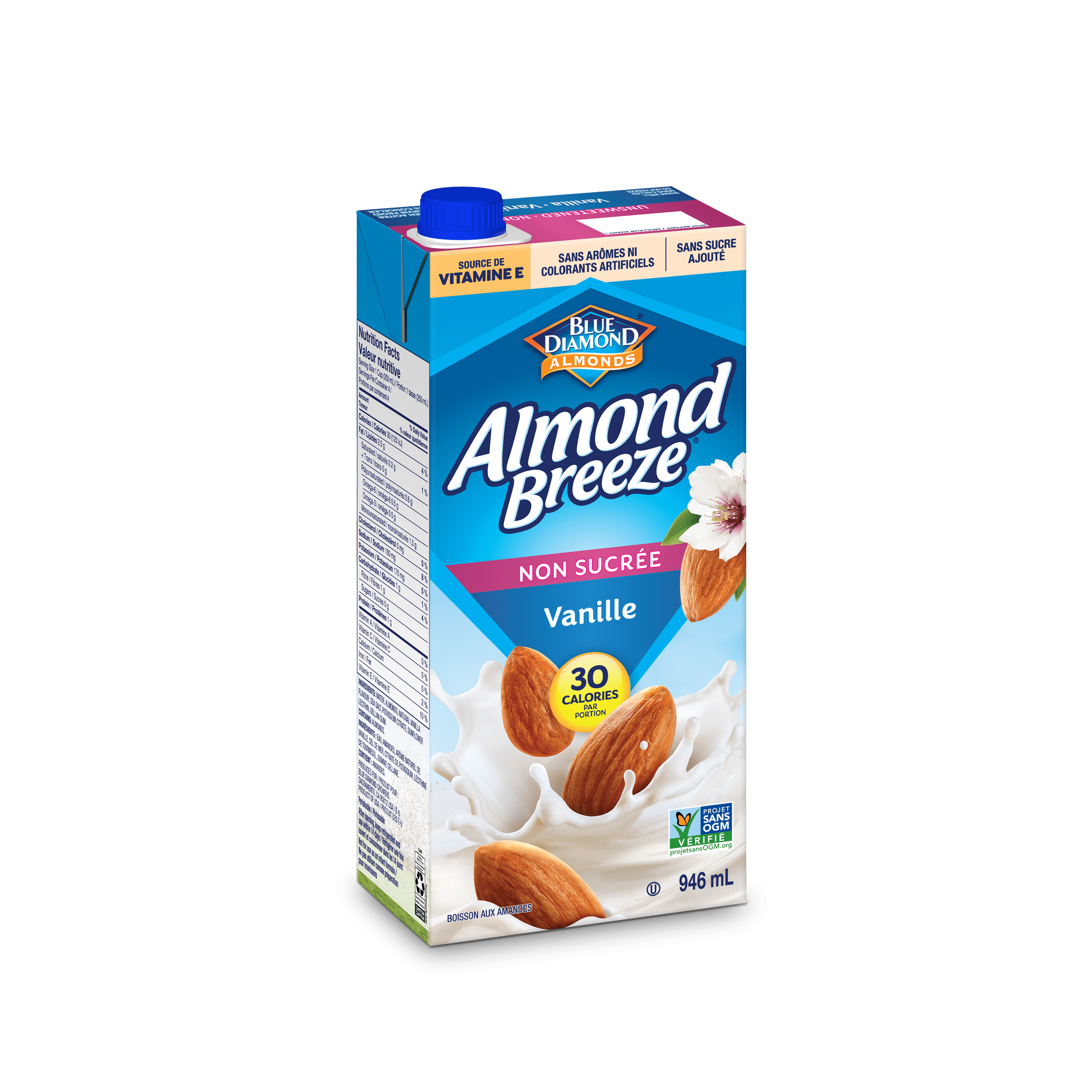Blue Diamond Almond Breeze Boisson à la Vanille Non Sucrée