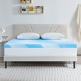 thumbnail image 2 of GELBIY 3 Inch Mattress Topper Queen, Cooling Gel Infused Memorys Foam Mattress Topper, 60*80 Inch, 2 of 7